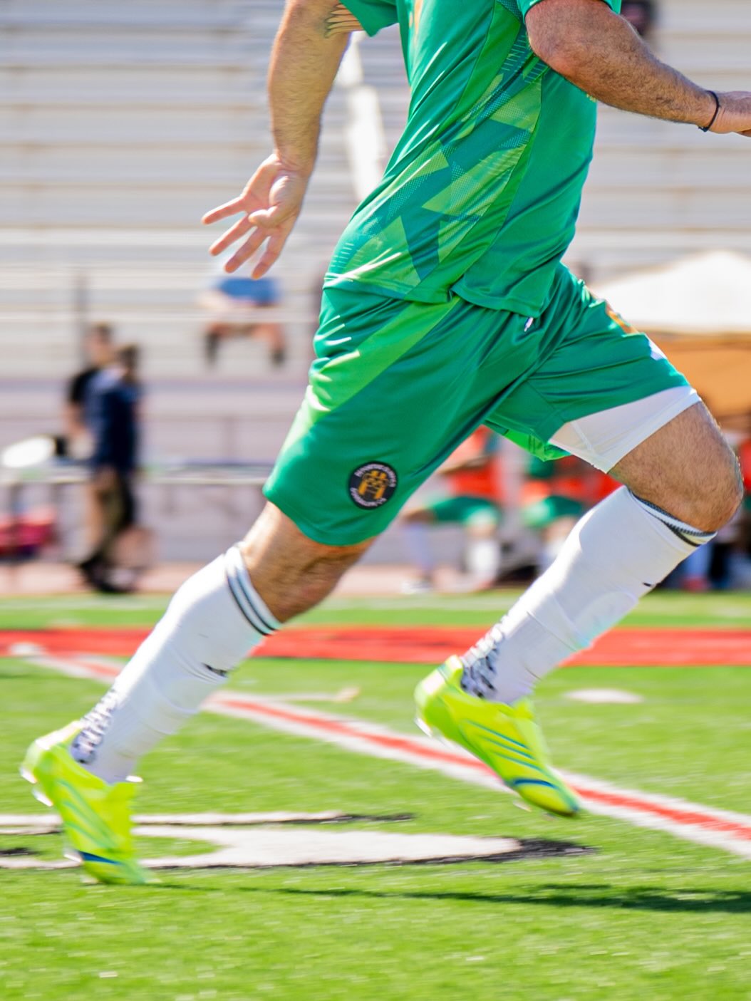 Deportivo Olimpico player in match action